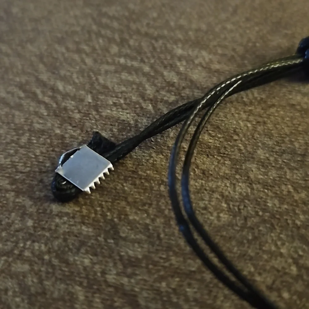 3/$30 Dainty Black Macrame Heart Adjustable Tennis Bracelet - Picture 5 of 7